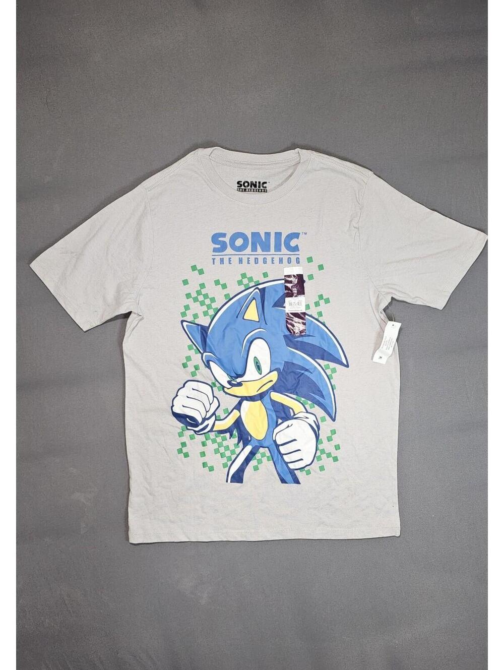 Sonic the Hedgehog Gray T-Shirt Size 2XL 18 NWT Graphic Tee